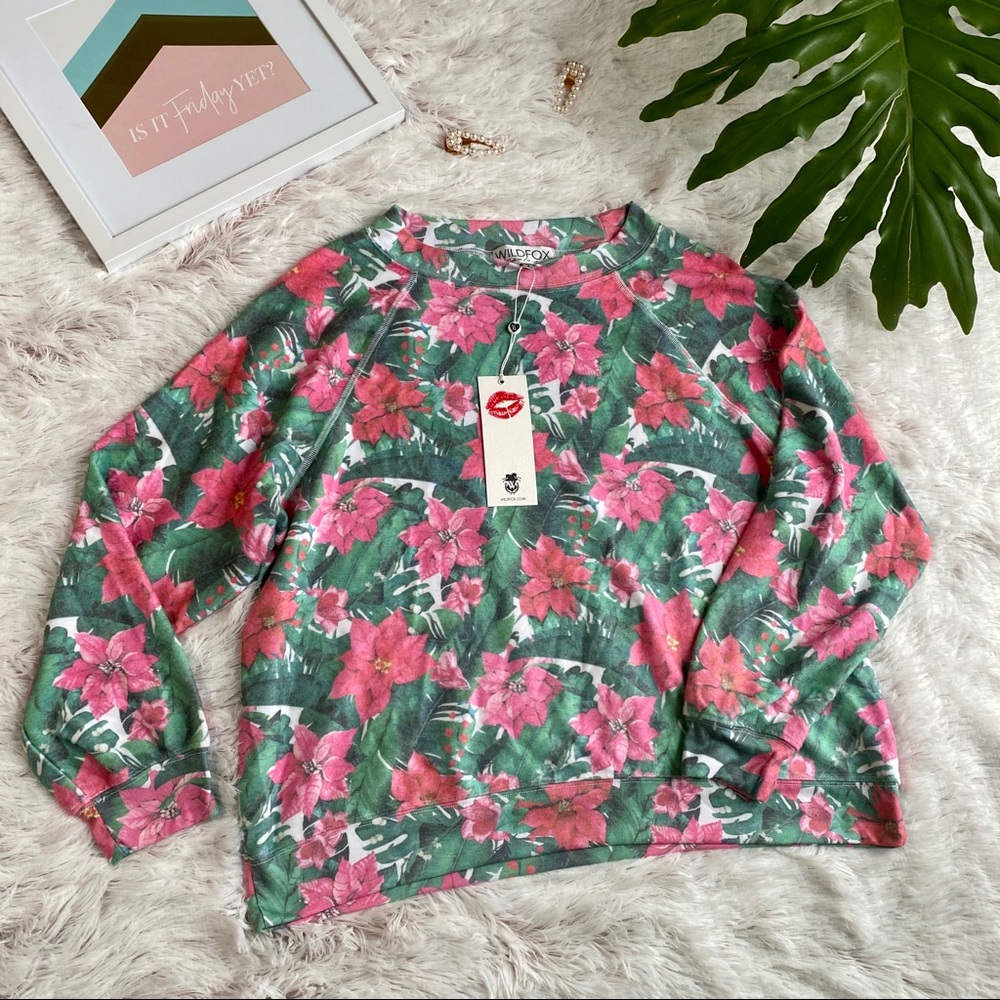 WILDFOX Island Holiday Sommers Sweatshirt NWT